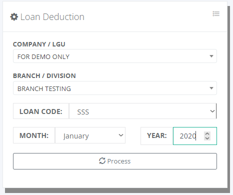 Payroll: Monthly Loan Deduction