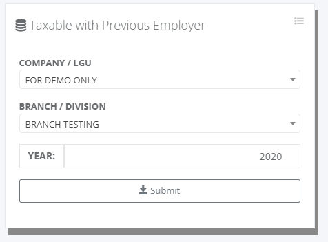 Payroll: Employees Taxable with Previous Employer