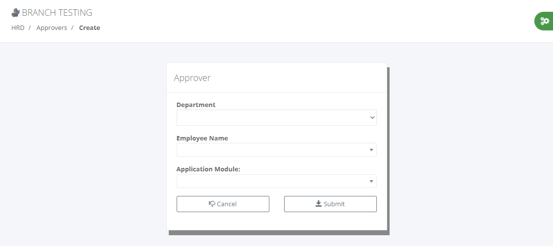 Tools: Approvers (Create)