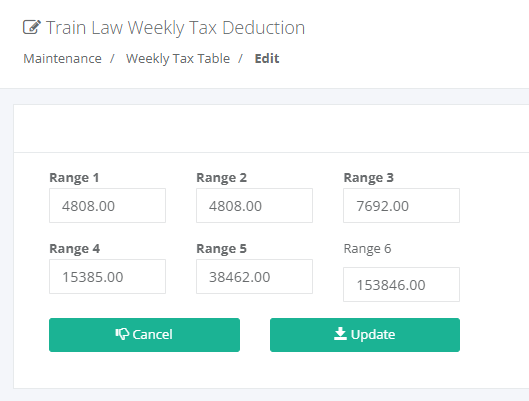 Maintenance: TRAIN Law Tax Deduction Weekly