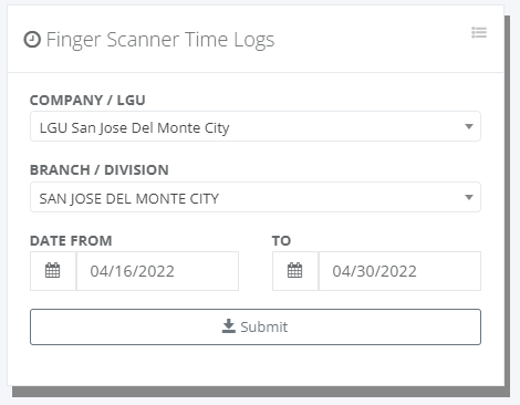 Timekeeping: View Time Logs