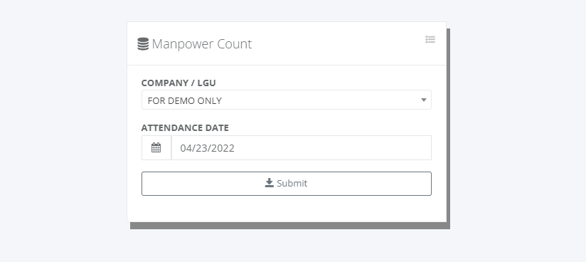 HRD Reports: Manpower Count