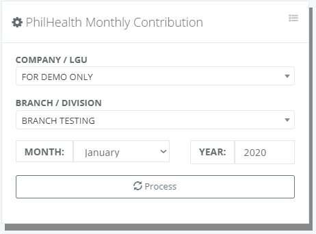 Payroll: Philhealth Contribution