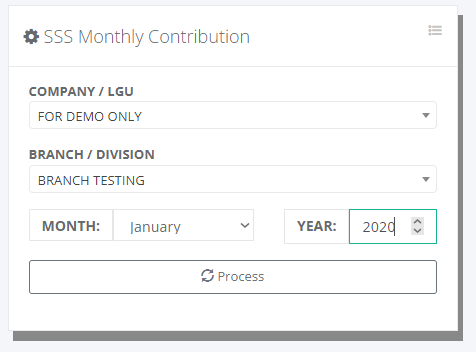 Payroll: SSS Contribution