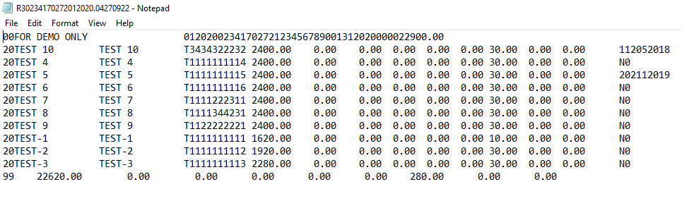 Payroll: SSS R3 File Generator (sss r3 text file)