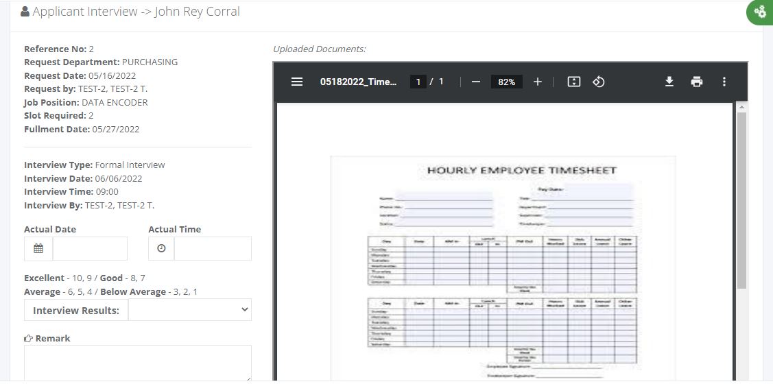 Recruitment: Interviewer Screen